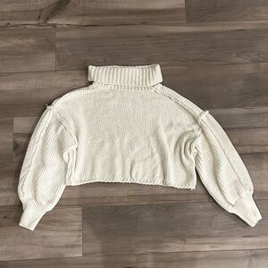 Altar'd State Cream Cowl Neck Sweater